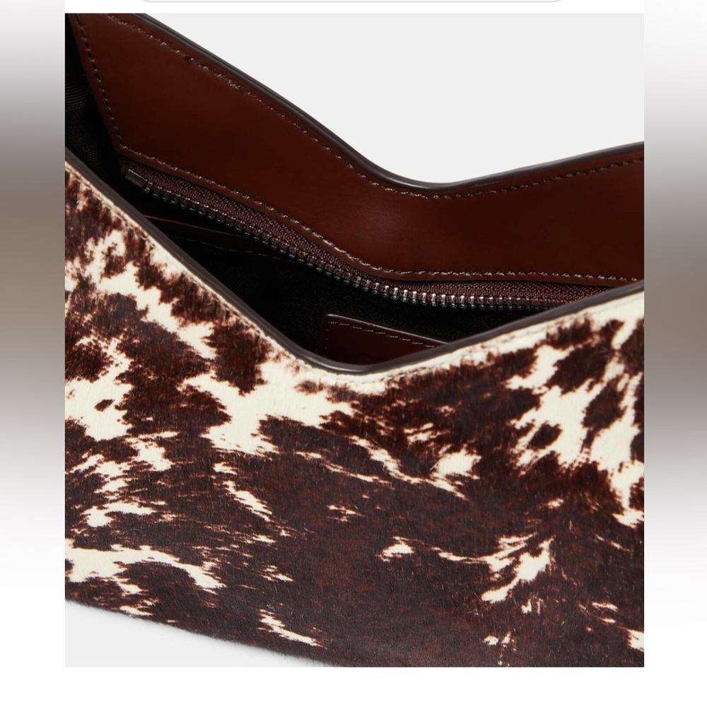 STAUD Valerie Shoulder Bag in Cow Print 🐄 - Picture 3 of 8